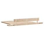 vidaXL Cadre de lit Marron 180 x 200 cm bois