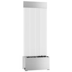 vidaXL Colonne à bulles avec LED RVB Inox et acrylique 110 cm