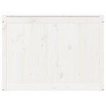 vidaXL Boîte à linge Blanc 88 5x44x66 cm Bois massif de pin