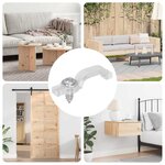 vidaXL Clips de bande LED 12 Pièces Transparent 2 x 1 x 0.5 cm