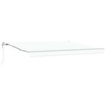 vidaXL Auvent rétractable électrique Blanc 400 × 350 cm