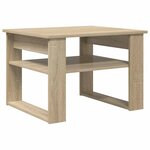 vidaXL Table basse Chêne Sonoma 64 x 54 x 44 cm Bois d'ingénierie