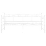 vidaXL Cadre de canapé-lit extensible sans matelas blanc 90x200 cm