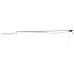 vidaXL Cadre de store rétractable électrique Blanc 5 x 3 m Aluminium