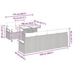 vidaXL Set de Canapé de Jardin 8 Pièces avec Coussins Beiges en Rattan Synthétique