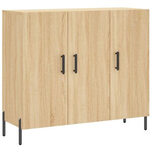 vidaXL Buffet chêne sonoma 90x34x80 cm bois d'ingénierie