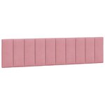 vidaXL Coussin de tête de lit Hanko rose 200 cm velours