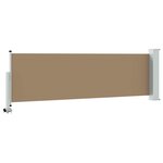 vidaXL Auvent latéral 100  polyester fer acier