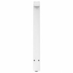 vidaXL Pieds de table à manger en forme de A 2 pièces Blanc 80 x (72-73) cm Acier