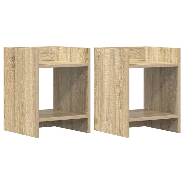 vidaXL Support de Plante 2 pièces Chêne Sonoma 30 x 30 x 40 cm