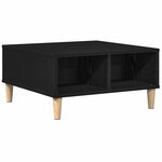vidaXL Table basse Chêne noir 60 x 60 x 30 cm Bois d'ingénierie