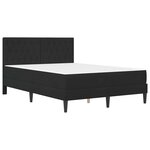 vidaXL Cadre de lit avec matelas vidaXL Noir Noir 120 x 190 cm Velours