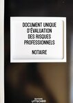 Document unique d'évaluation des risques professionnels métier (Pré-rempli) : Notaire - Version 2024 UTTSCHEID