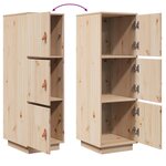 vidaXL Buffet haut 34x40x108 5 cm Bois massif de pin