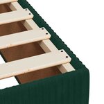 vidaXL Cadre de lit sans matelas vert foncé 80x200 cm velours