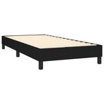 vidaXL Sommier à lattes de lit avec matelas Noir 90x190 cm Tissu