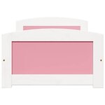 vidaXL Lit de jour et 2 tiroirs sans matelas IRUN blanc rose 90x200 cm