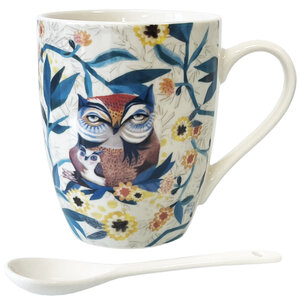 Mug cuillère les chouettes de michelle allen