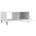 vidaXL Table basse Blanc 90 x 50 x 40 cm Bois d'ingénierie
