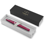 Parker urban stylo plume  magenta éclatant  plume fine  encre bleue  coffret cadeau