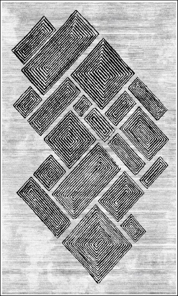 Tapis de salon ALYA 120 x 180 cm - Argenté