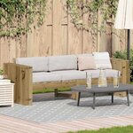 vidaXL Canapé de jardin Vert 185.5 x 60 x 62 cm Pin imprégné