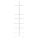 vidaXL Casier à vin mural pour 9 bouteilles Blanc Fer