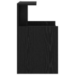 vidaXL Meuble de nuit en chêne noir - 40 x 35 x 60 cm - Bois d'ingénierie