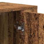 vidaXL Highboard vieilli 80x33x150 cm en bois d'ingénierie