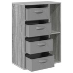 vidaXL Buffet Sonoma gris 60 x 33 5 x 84 cm
