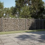 vidaXL Panier gabion avec couvercle 600x50x100 cm fer galvanisé