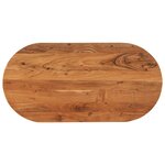 vidaXL Dessus de table 100x50x3 8 cm ovale bois massif d'acacia