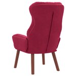 vidaXL fauteuil Bordeaux 69 x 74 x 93 cm Velours