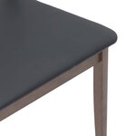 vidaXL Chaises à manger coussins 2 Pièces marron bois massif caoutchouc