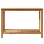 vidaXL Table console Marron 110 x 40 x 75 cm Bois de teck massif