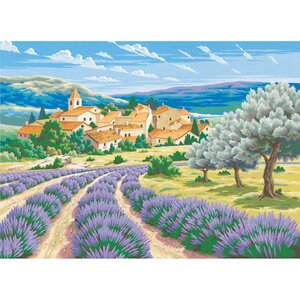Peinture par numéros 40x30cm Lavande en Provence