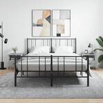 vidaXL Tables de chevet 2Pièces gris béton 40x35x47 5cm bois d’ingénierie