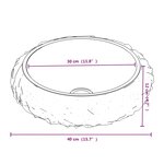 vidaXL Armoire de salle de bain et lavabos en marbre noir Teck massif