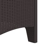 vidaXL Chaises de jardin avec coussins 2 Pièces Marron Poly Rattan