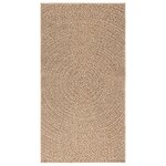 vidaXL Tapis ZIZUR 80x150 cm aspect de jute intérieur et extérieur