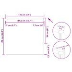 vidaXL Store enrouleur occultant rouge largeur du tissu 141 6 cm