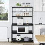 vidaXL Étagère de cuisine Chêne noir 100 x 40 x 168 cm