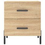 vidaXL Table de chevet chêne sonoma 40x35x47 5 cm bois d’ingénierie
