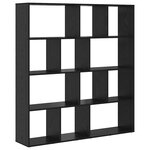vidaXL Bibliothèque Chêne noir 132 x 29 x 141 5 cm Bois d'ingénierie
