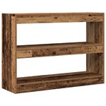 Bibliothèque/Paravent vidaXL en bois vieilli  100x30x72 cm  Fabriqué en bois reconstitué