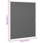 vidaXL Écran anti-insectes pour fenêtres Anthracite 130 x 150 cm