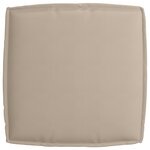 vidaXL Coussin pour assise de palette Taupe 60 x 60 x 12 cm