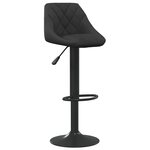 vidaXL Tabouret de bar Noir Velours