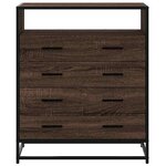 vidaXL Commode chêne marron 70x41x83 5 cm bois d'ingénierie