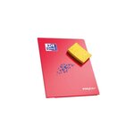 Cahier Easybook agrafé 21x29.7cm 96 pages grands carreaux 90g orange OXFORD